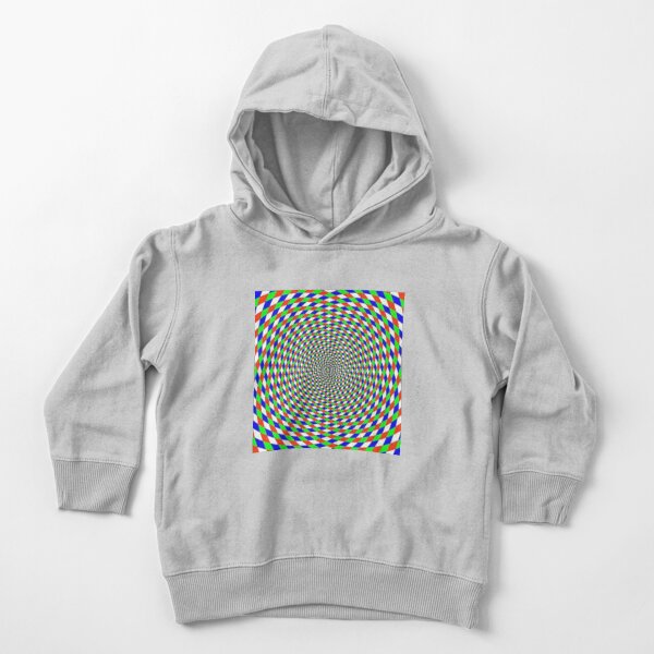 Colorful vortex spiral - hypnotic CMYK background, optical illusion Toddler Pullover Hoodie