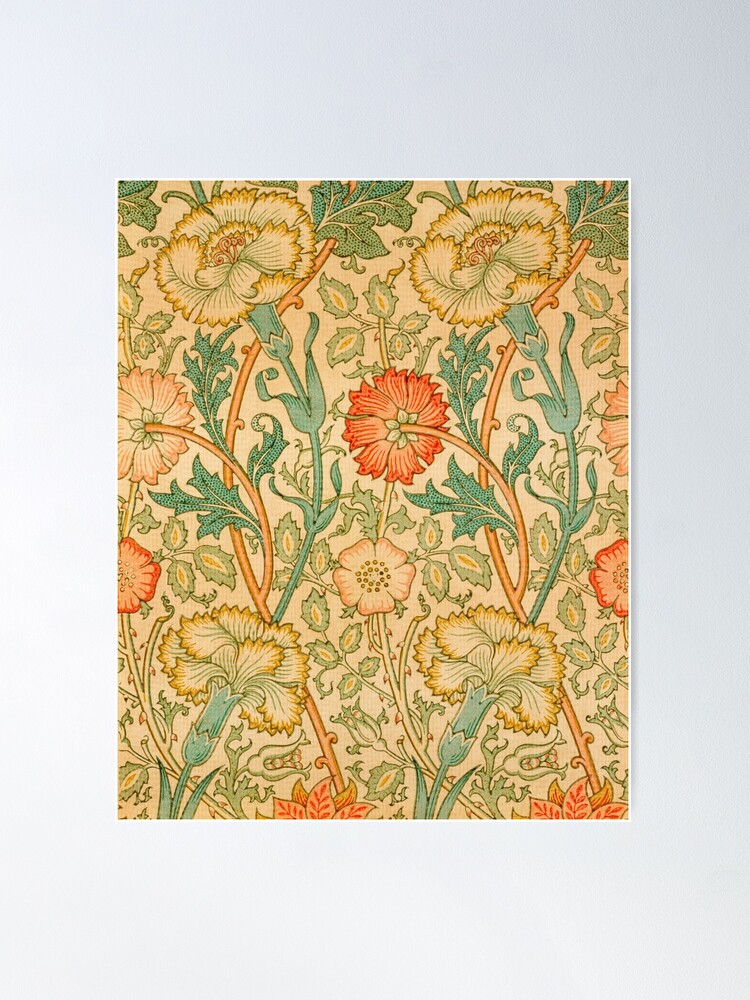 Thumbnail 2 of 3, Poster, Pink and Rose by William Morris, 1890 designed and sold by MeganSteer.