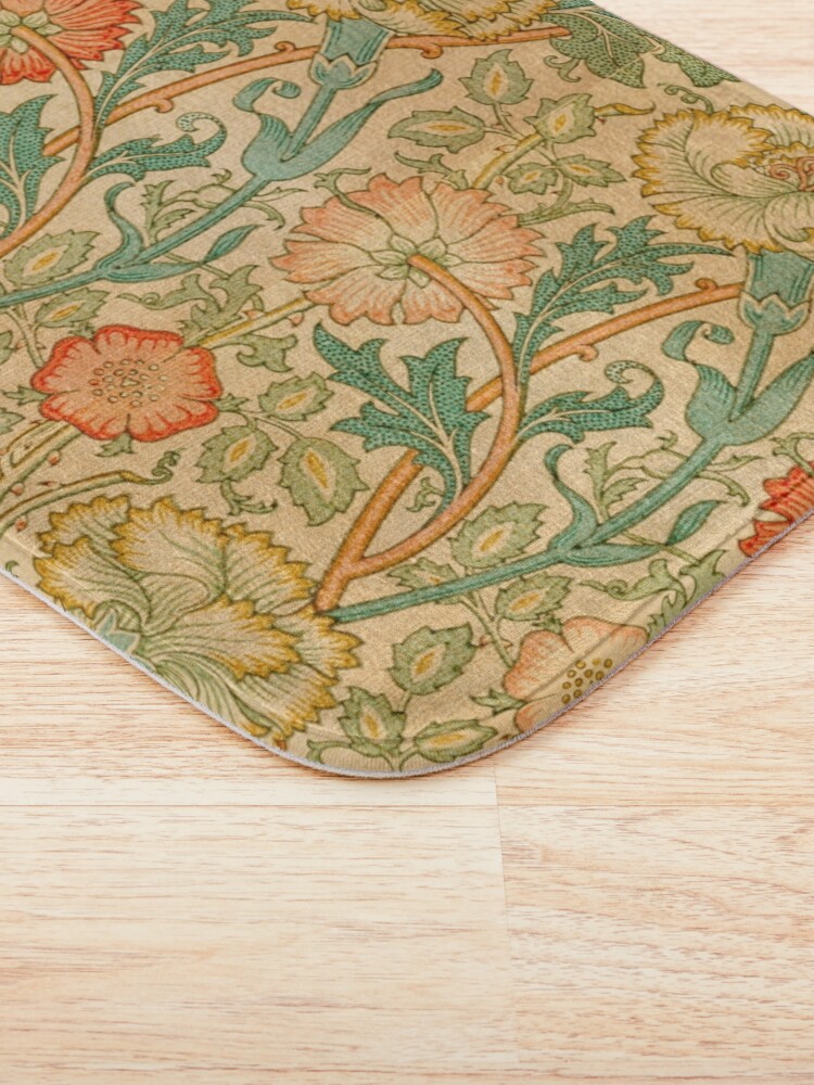 Alternate view of Pink and Rose by William Morris, 1890 Bath Mat
