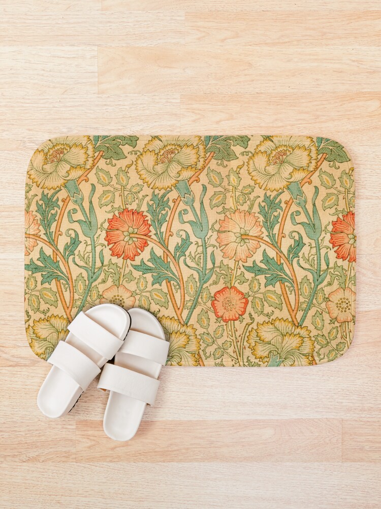 Alternate view of Pink and Rose by William Morris, 1890 Bath Mat