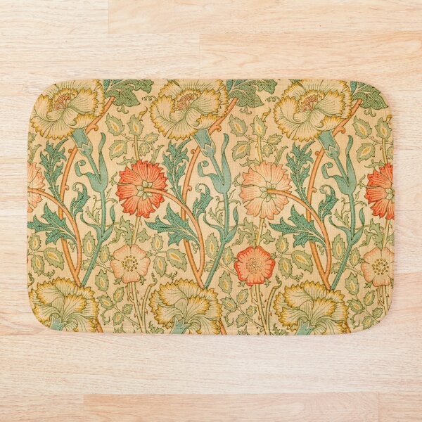 Pink and Rose by William Morris, 1890 Bath Mat