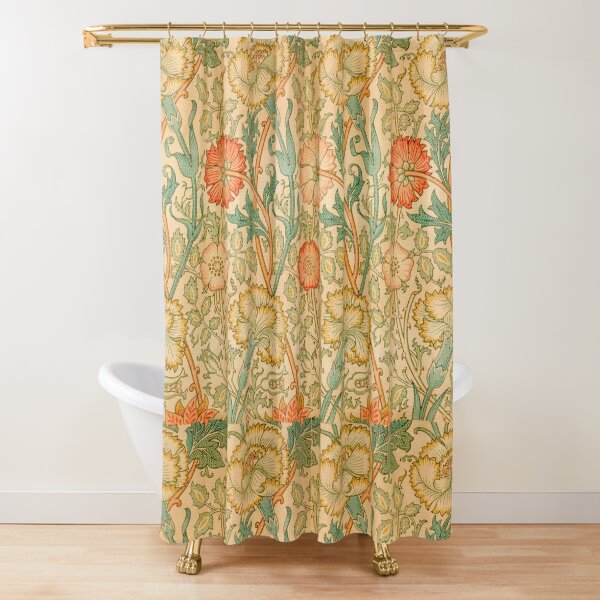 Pink and Rose by William Morris, 1890 Shower Curtain