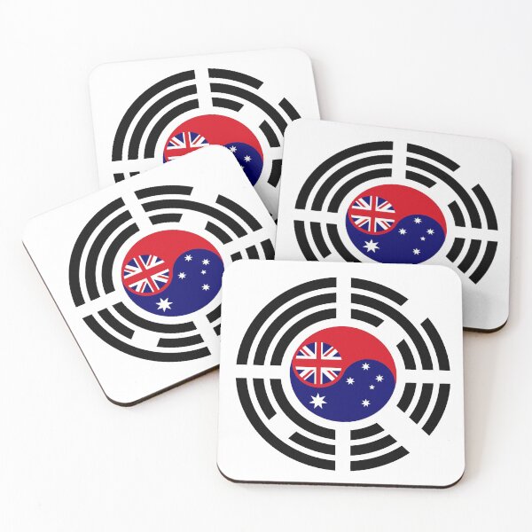 Item preview, Korean Australian Multinational Patriot Flag Series designed and sold by Carbon-Fibre Media.