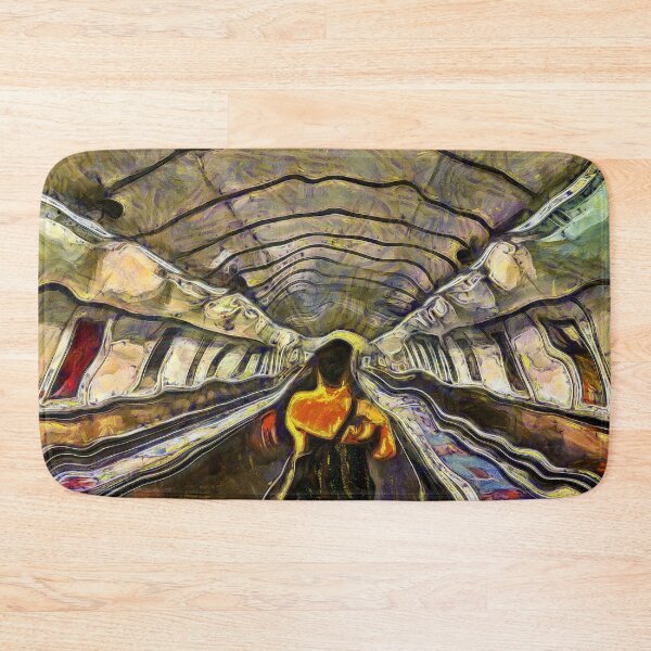 Item preview, Escalator at Prague Metro Station Czech Republic KPA designed and sold by karynpeters.
