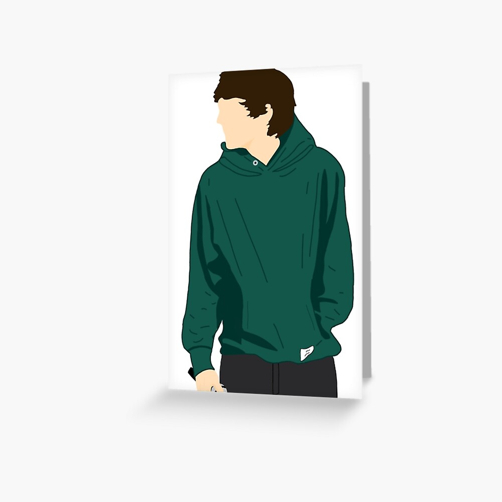 Louis Tomlinson Green Adidas Hoodie Greeting Card for Sale by mtsai805