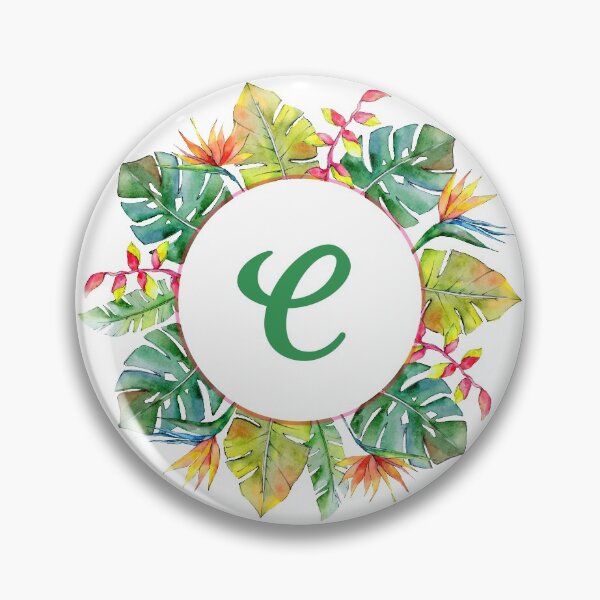 Item preview, Tropical Leaves Monogram C designed and sold by MysticMagpie.
