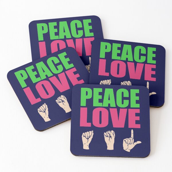 Item preview, Peace Love American Sign Language designed and sold by Epic Love Designs.