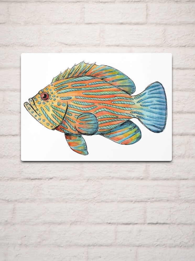 Grouper Metal Wall Decor