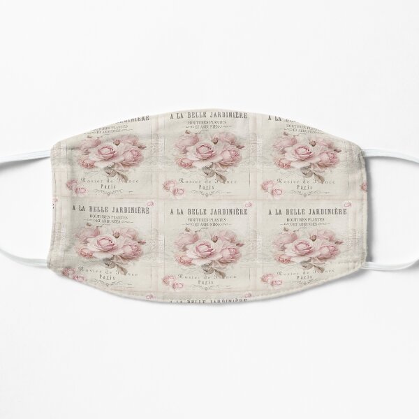 french shabby chic Flat Mask