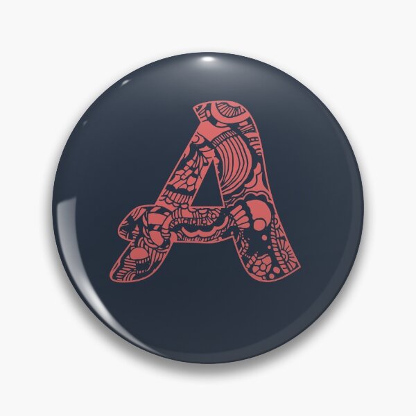 Item preview, Letter A With EGK75 Doodling, red version designed and sold by EGK75.