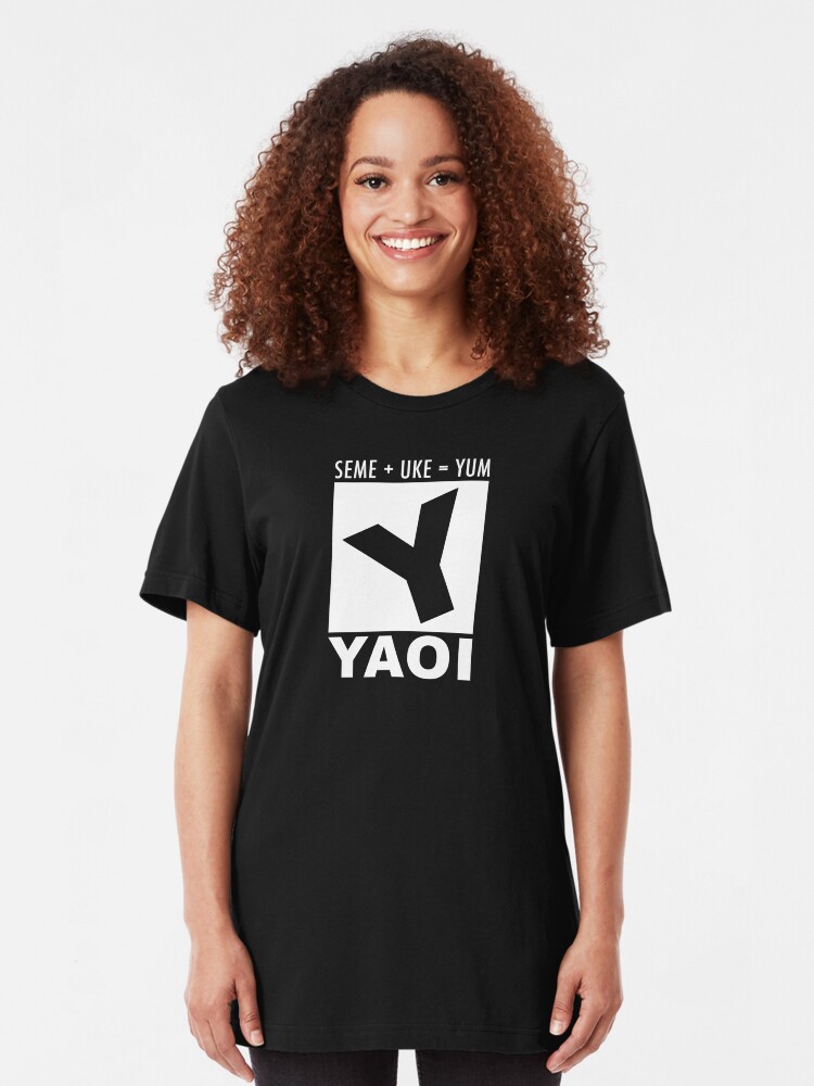 Alternate view of Yaoi rating Slim Fit T-Shirt