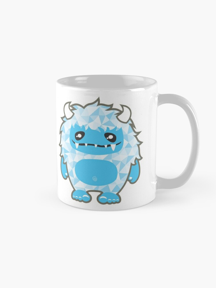 The Abominable Snowman, Yeti 11oz Black Mug // Yeti Coffee Cup 