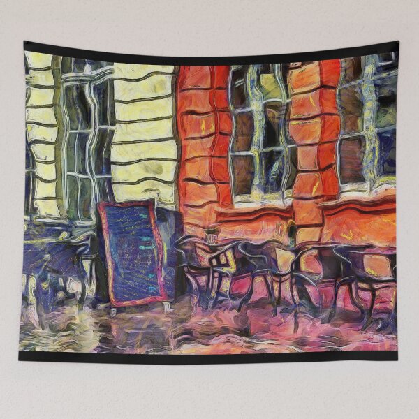 Item preview, Sidewalk Cafe in Heidelberg Germany KPA designed and sold by karynpeters.