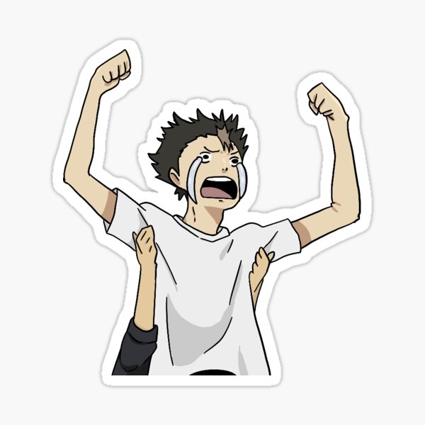 Haikyuu Nishinoya Sticker For Sale By Thiccpotato92 Redbubble