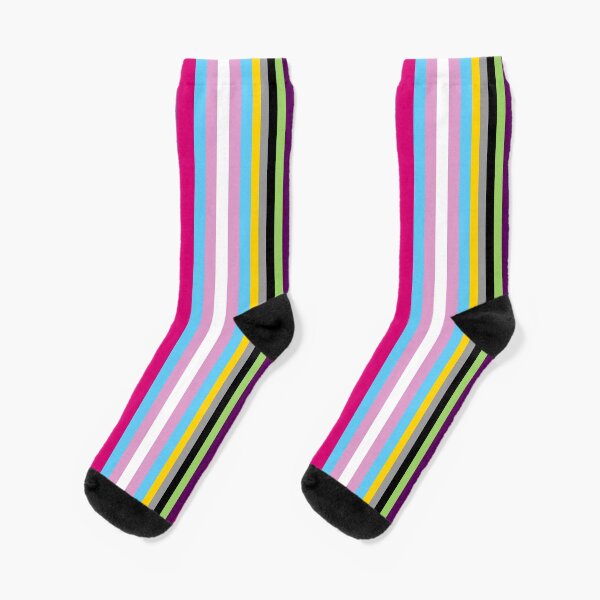 LGBTQ+ Flag Bar Socks