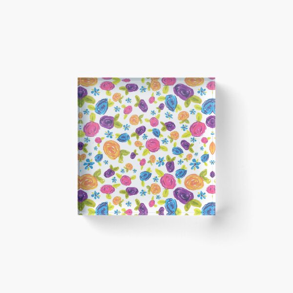 Item preview, Bright Rainbow Floral designed and sold by Becki Sturgeon.