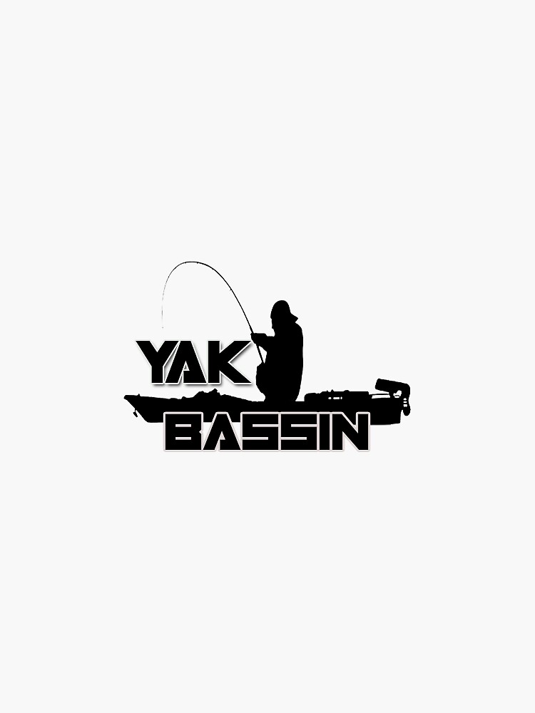 Kayak Bass Fishing Sticker Sticker for Sale by Motoislol