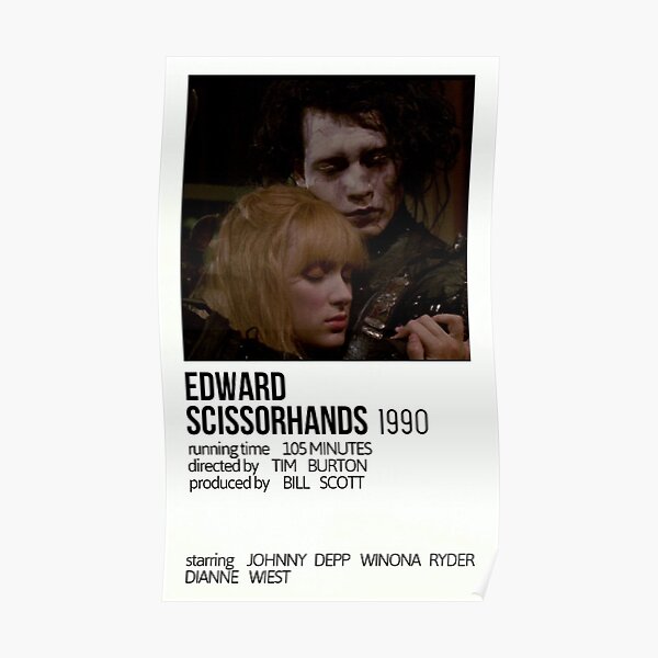 Edward Scissorhands-Affiche de film minimaliste Poster