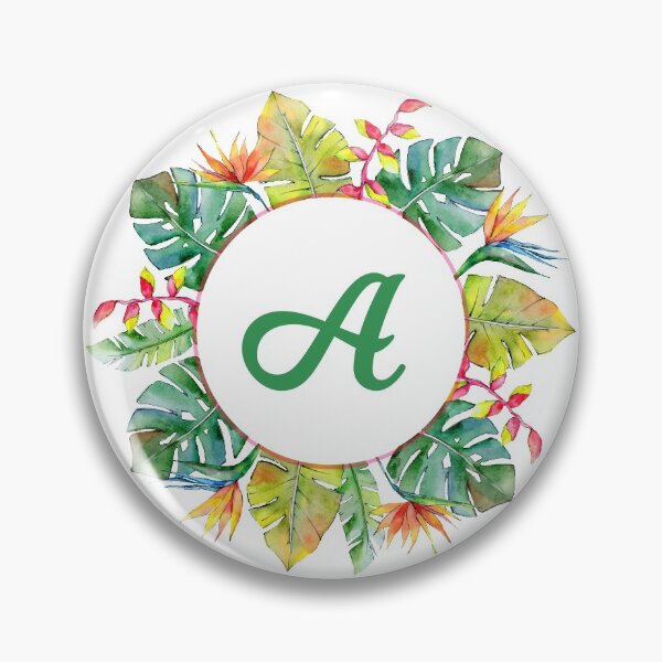 Item preview, Tropical Leaves Monogram A designed and sold by MysticMagpie.