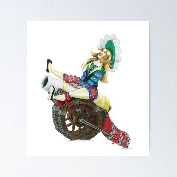 Item preview, Landsknecht Canon Pin Up Girl  designed and sold by Claudia-dslr.