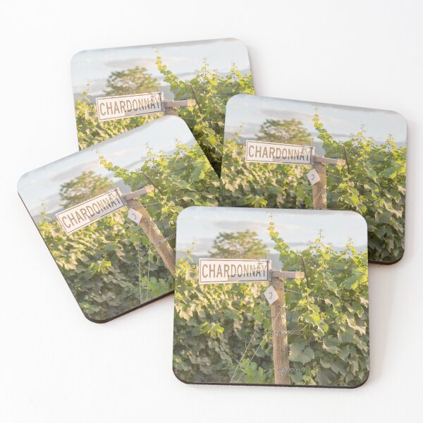 Item preview, Chardonnay Signpost and Grapevines in Summer designed and sold by Amy Mitchell.