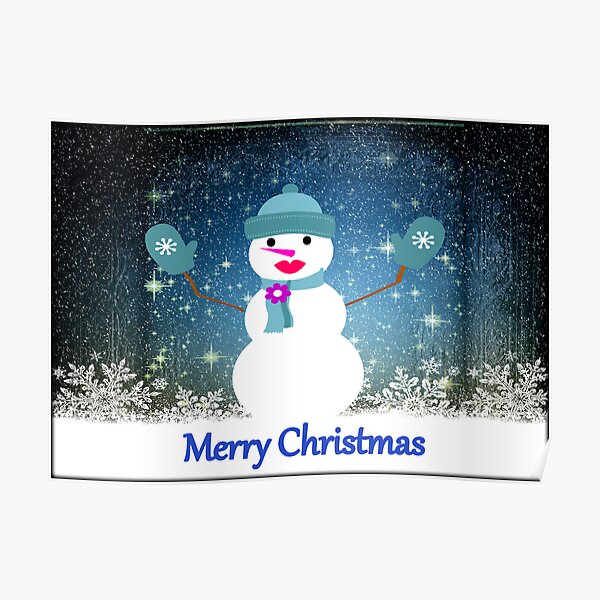 Frosty the snow woman!!! © Poster