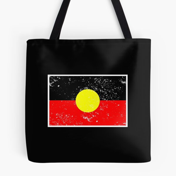 Item preview, Aboriginal Flag with distressed effect designed and sold by enriquepma.
