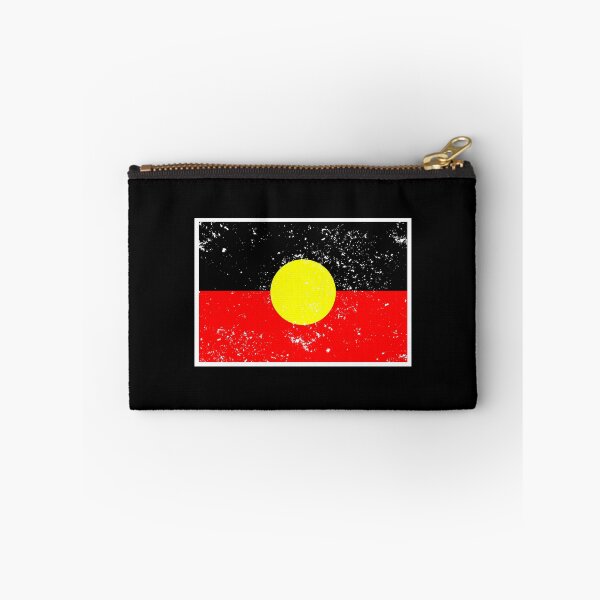 Item preview, Aboriginal Flag with distressed effect designed and sold by enriquepma.