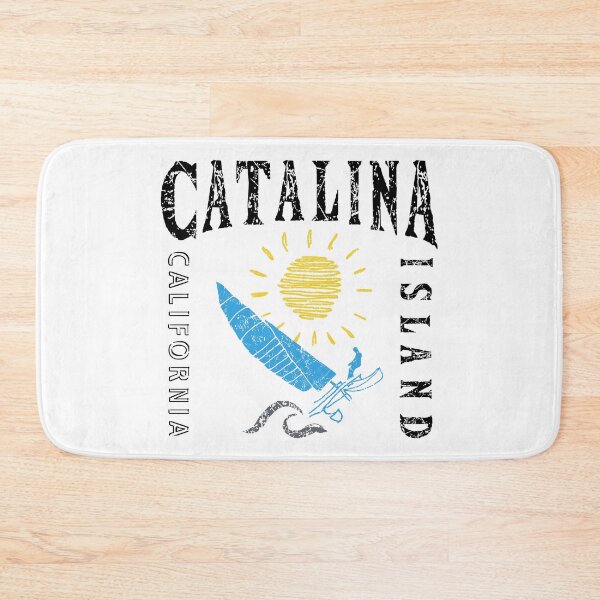 Item preview, Catalina Island California Sailing Catamaran Sailboat Beam Reach Blue CA designed and sold by ArtByBollwitt.