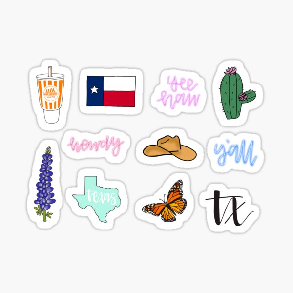 Texas Stickers Redbubble