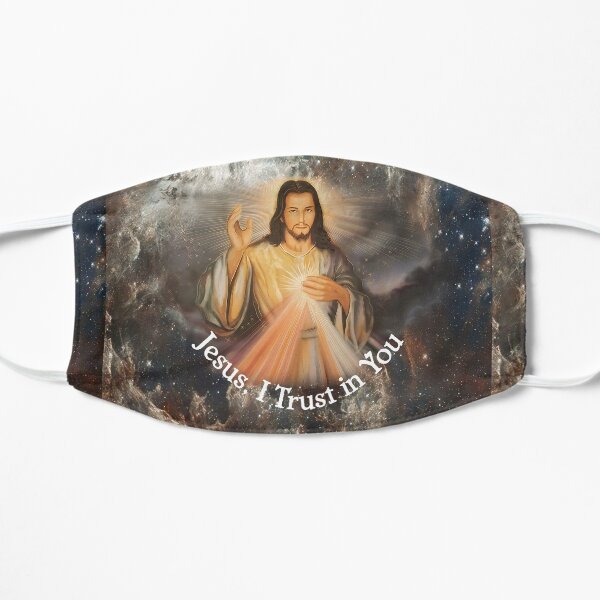 Jesus Divine Mercy Catholic St Margaret Mary Alacoque & Saint Faustina 200c Flat Mask