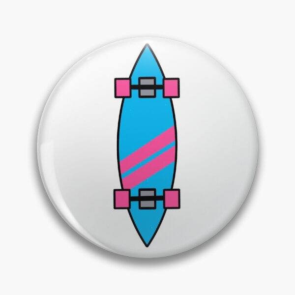 Artikelvorschau, Rosa und blaues Longboard entworfen und verkauft von designsbyalyssa.