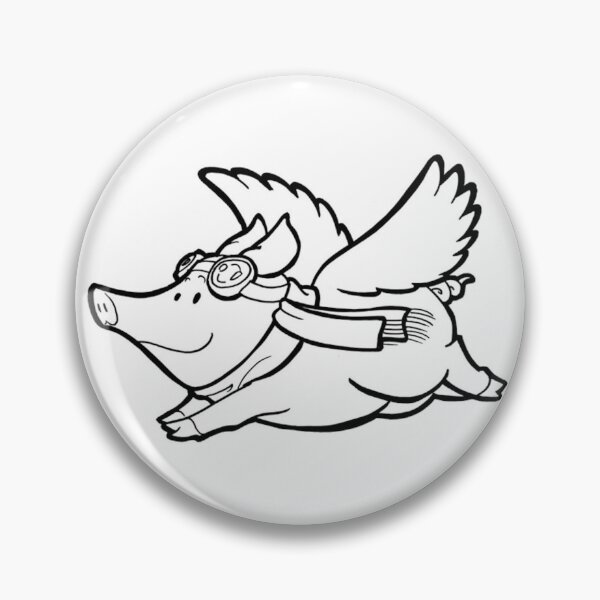 Item preview, funny flying pigs, pigs with wings designed and sold by serene-dad.
