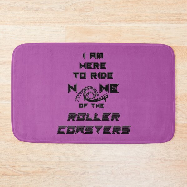 Item preview, Roller coaster hater I am here to ride none black designed and sold by GrammarDance.