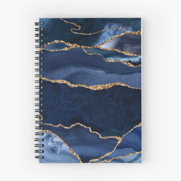 Item preview, Abstract Navy Blue Agate Watercolor designed and sold by Strawflower Oasis.