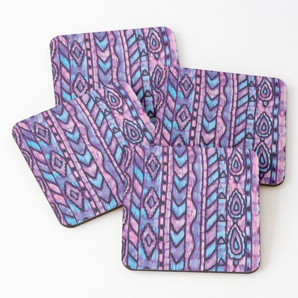 Item preview, Warped Paisley Batik Ikat Stripe designed and sold by Leslie Rogers Todder.