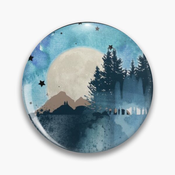 Item preview, Moon and Mountains designed and sold by nerdlkr.