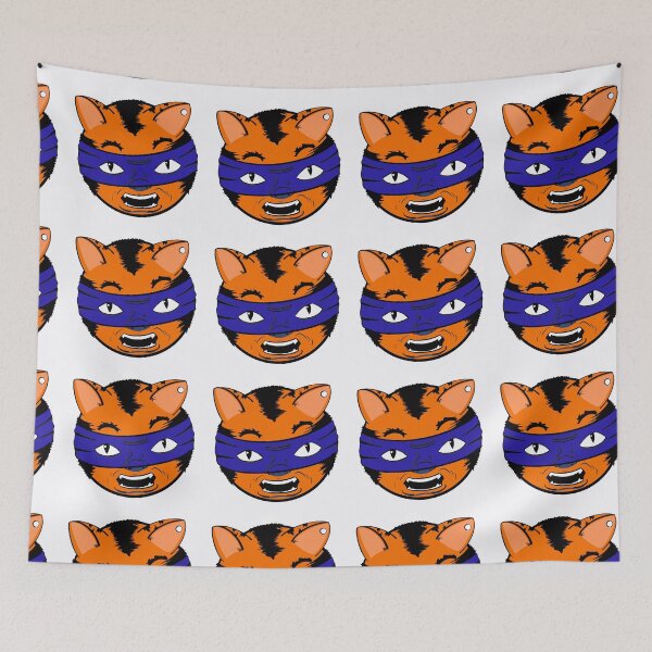 Item preview, Mutant ninja tiger face emoji designed and sold by Goodtimecomics.