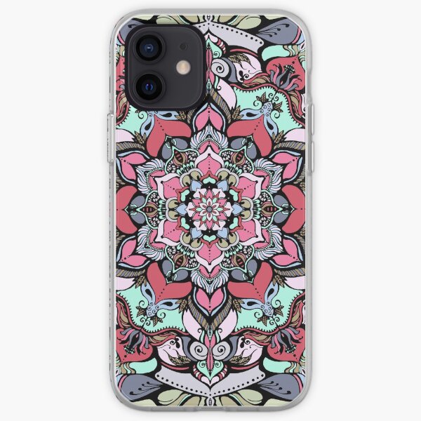 Flowers mandala #38 iPhone Soft Case