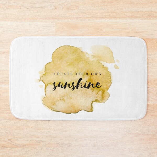 Item preview, Create Your Own Sunshine Yellow Watercolor Motivational Quote designed and sold by ArianaDagan.