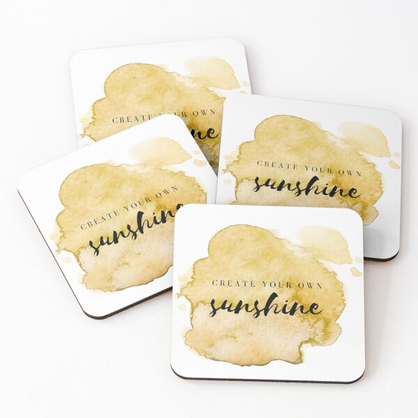 Item preview, Create Your Own Sunshine Yellow Watercolor Motivational Quote designed and sold by ArianaDagan.