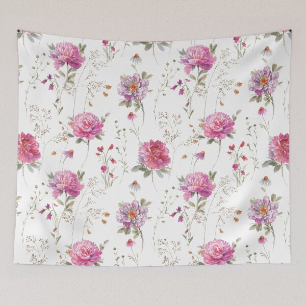 Aperçu de l'œuvre Évidemment rose partout floral par Lisa Audit Art créée et vendue par Lisa Audit Art.