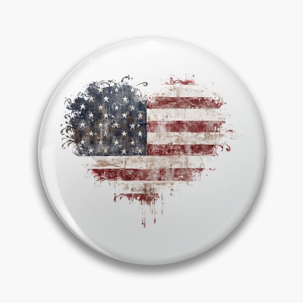 Item preview, Heart American Flag designed and sold by monarchgraphics.