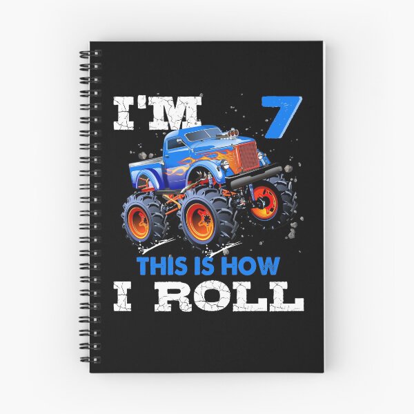 Item preview, I'm 7 This is How I Roll Monster Truck, Funny Kids 7 Year Old Birthday Party Gift designed and sold by PrintOfi.