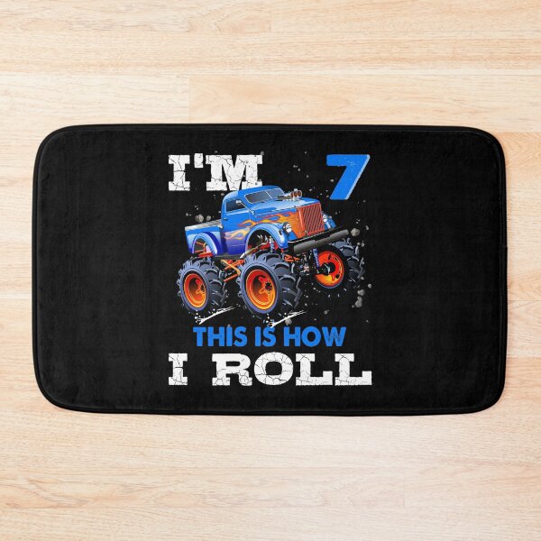 Item preview, I'm 7 This is How I Roll Monster Truck, Funny Kids 7 Year Old Birthday Party Gift designed and sold by PrintOfi.