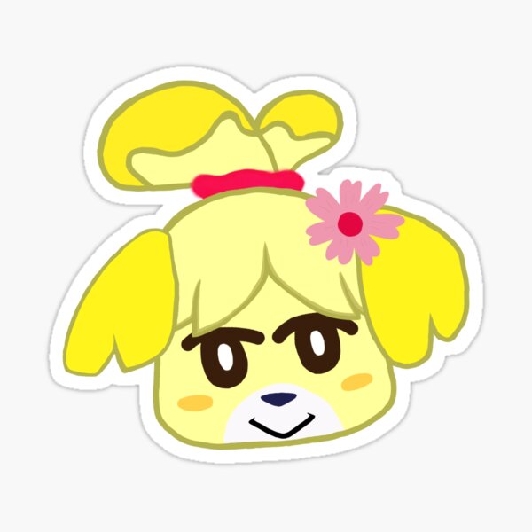 Download "Isabelle animal crossing" Sticker by anniemal96 | Redbubble