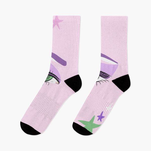 Item preview, Glam Rock Ultra Femme 1980’s Aesthetic - Magical Green Eyes and Stars designed and sold by designbycheyney.