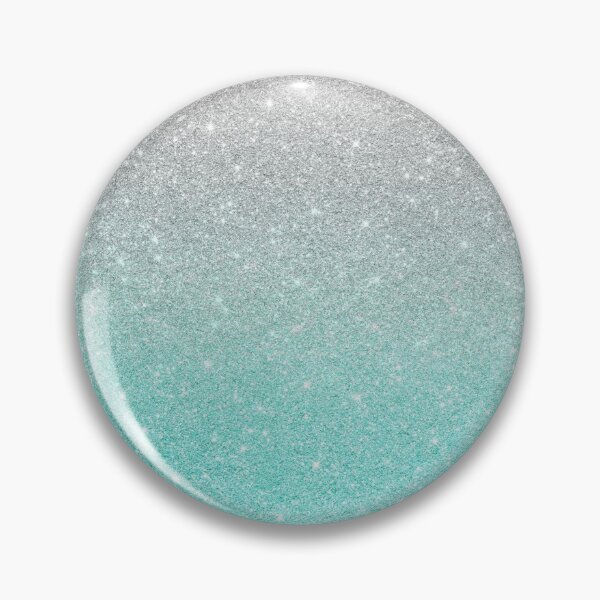 Artikelvorschau, Teal Grey Silver Sparkle Ombre Glitter entworfen und verkauft von ColorFlowArt.