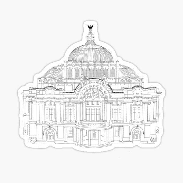 Vista previa del artículo con la obra «Palacio de bellas artes», diseñado y vendido por Andrea Levi.