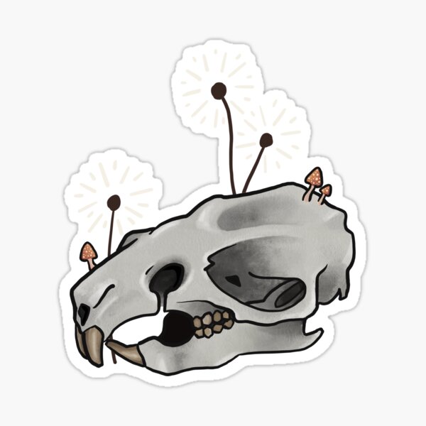 Rat Skull Sticker